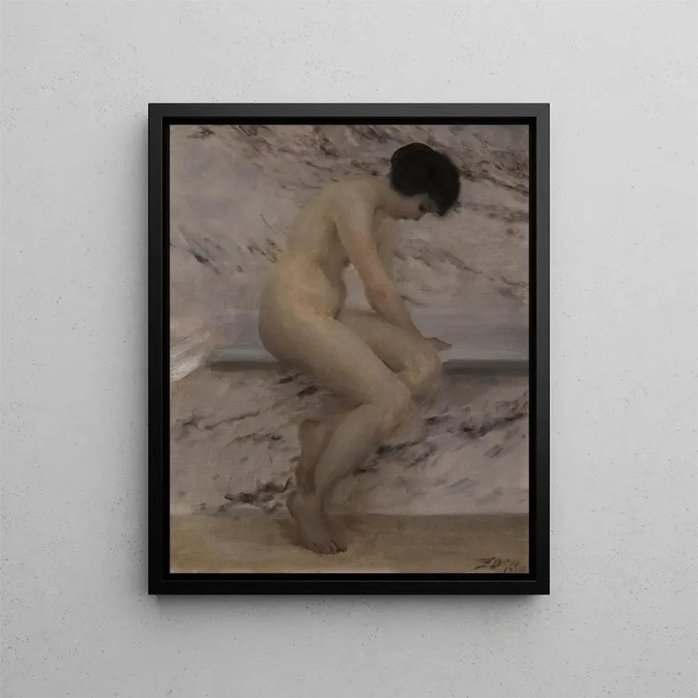 Maalaus À la baignoire - Anders Zorn | Taidetuloste