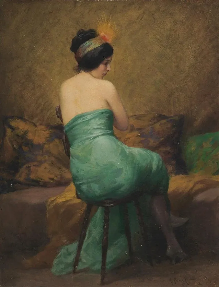 Maalaus Le Bandeau à plumes - Albert Joseph Pénot | Taidetuloste