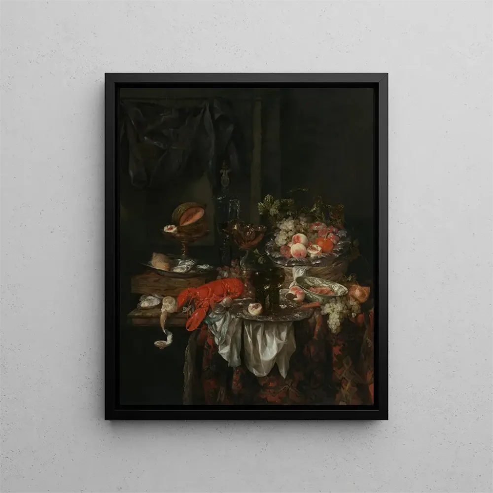 Maalaus Banquet still life - Abraham van Beyeren | Taidetuloste