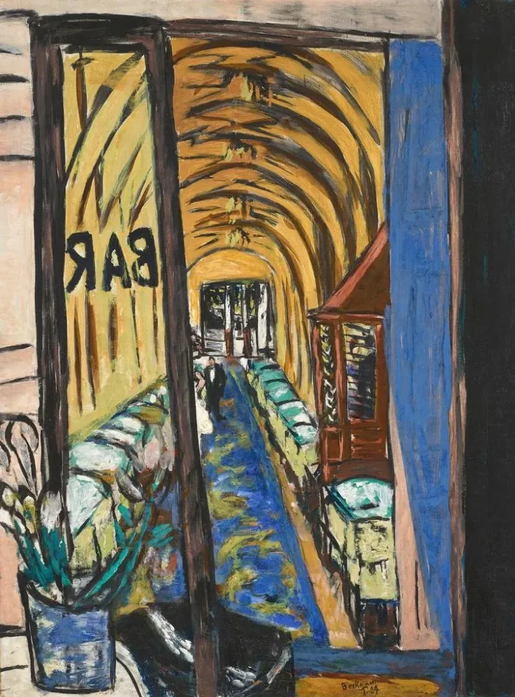 Maalaus Un bar à Paris - Max Beckmann | Taidetuloste
