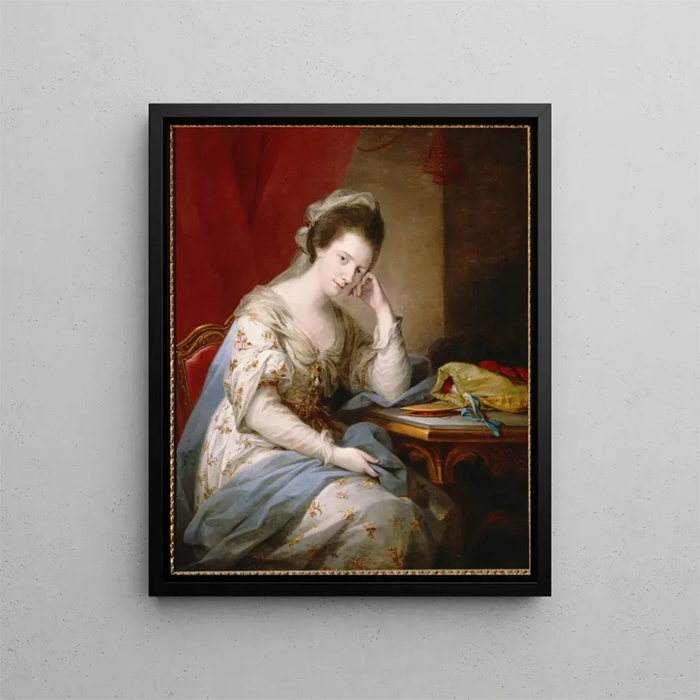 Maalaus Barbara St John Bletsoe, Coventryn kreivitär - Angelica Kauffman | Taidetuloste