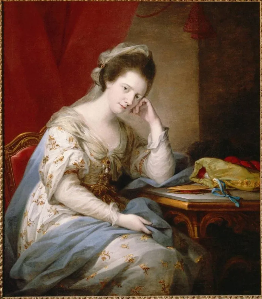 Maalaus Barbara St John Bletsoe, Coventryn kreivitär - Angelica Kauffman | Taidetuloste