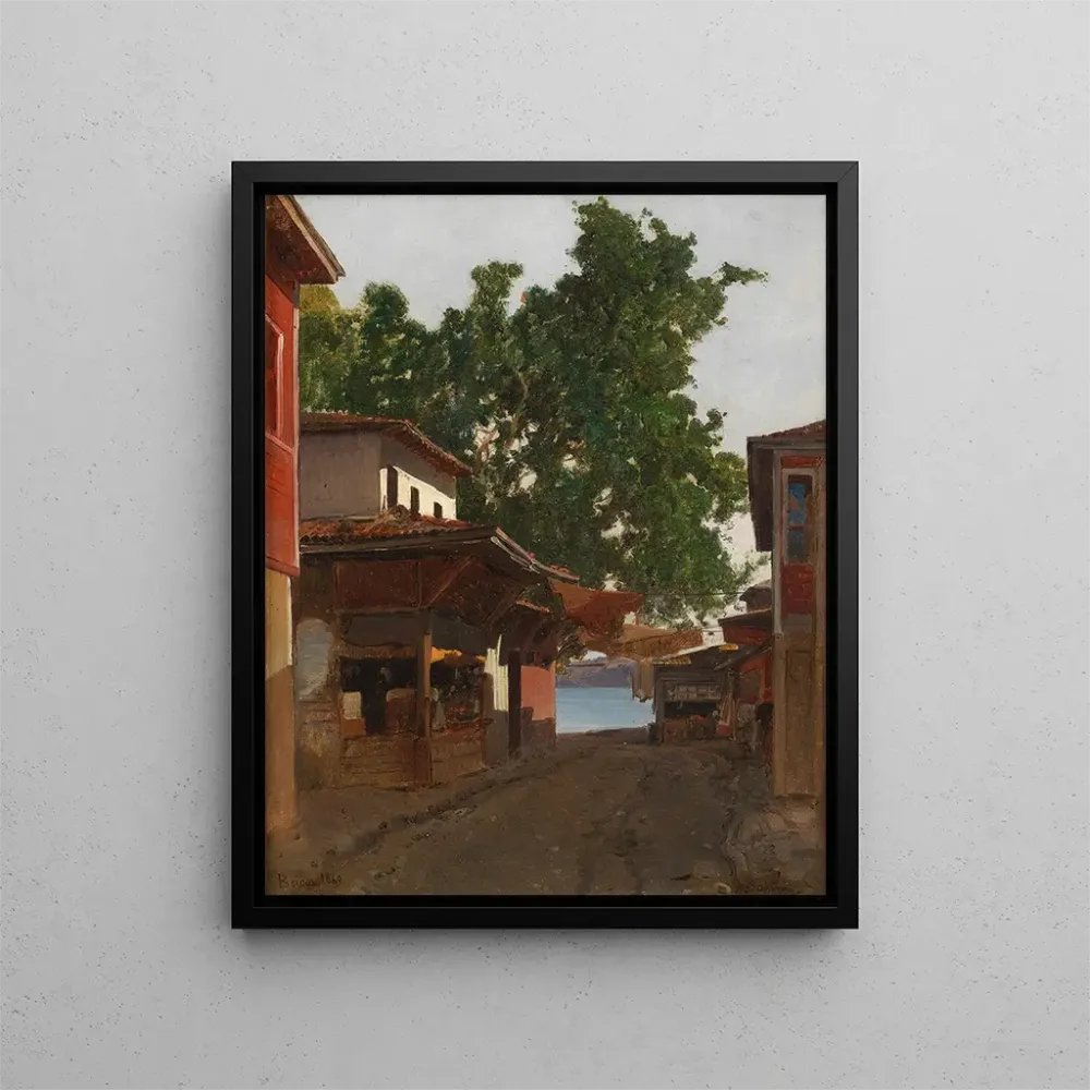 Maalaus Beicos, via tra Beicos e il Bosforo, Istanbul - Alberto Pasini