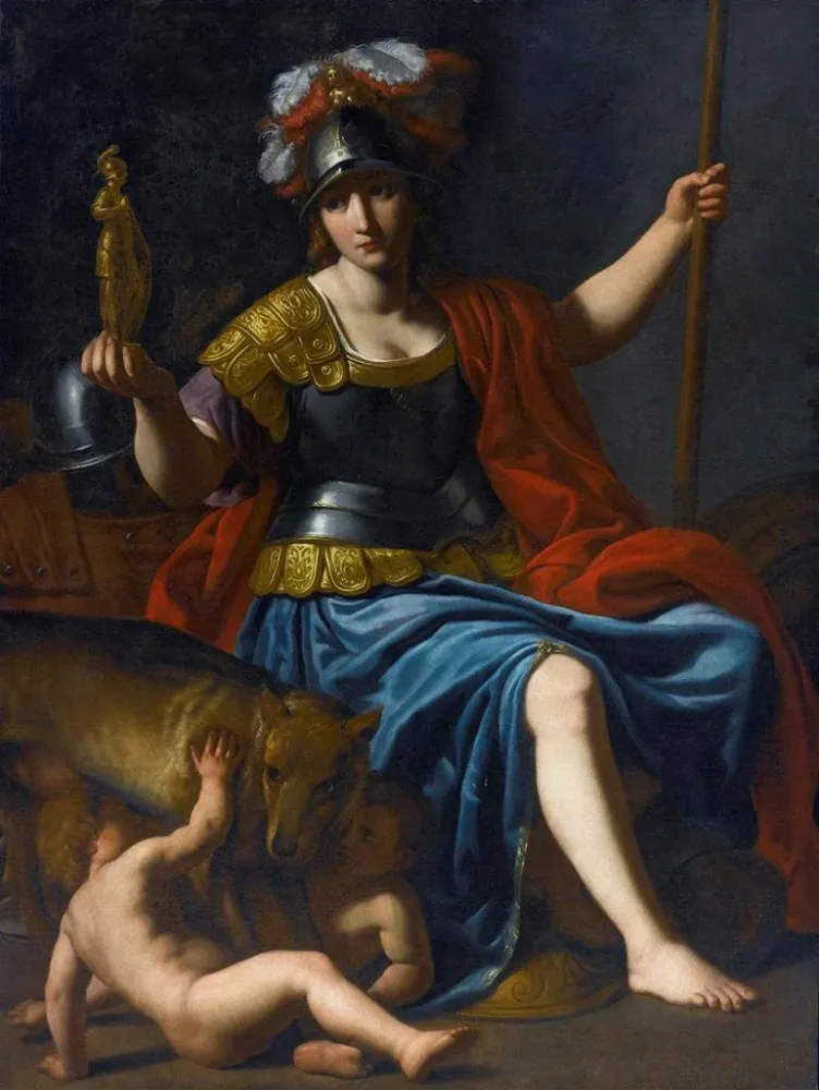 Maalaus Bellone avec Romulus et Remus - Alessandro Turchi | Taidetuloste