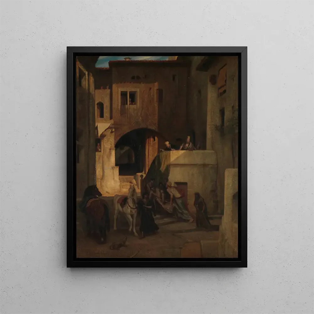 Maalaus Le bon Samaritain - Alexandre-Gabriel Decamps | Taidetuloste
