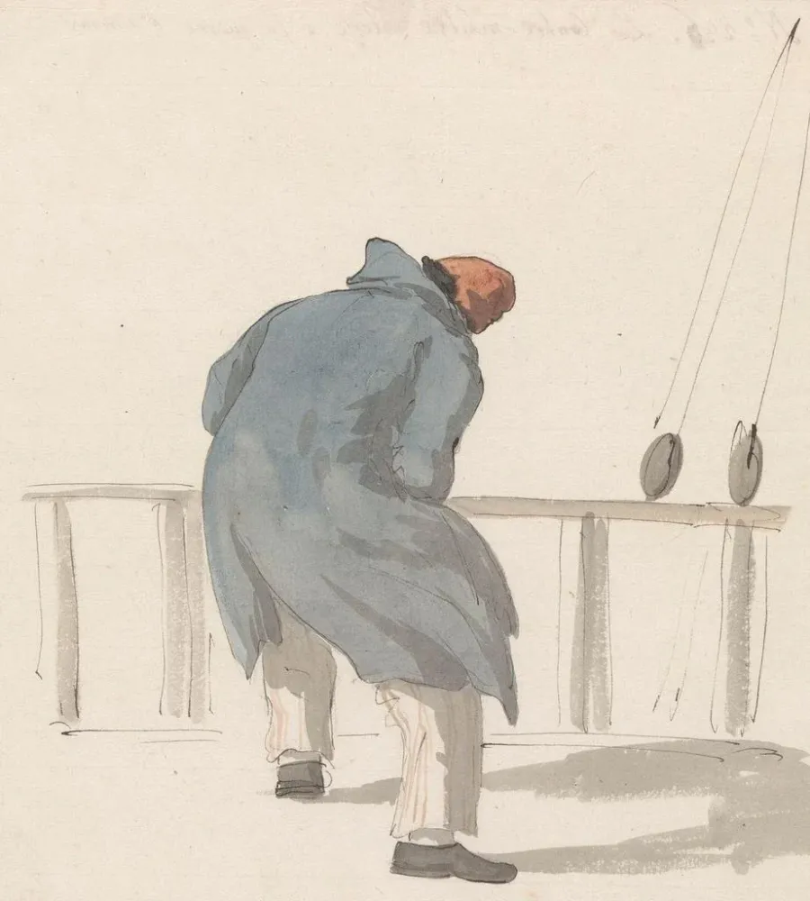 Maalaus Bootsman à bord du navire l'Heureuse Marianne - Abraham Louis Rodolphe Ducros | Taidetuloste