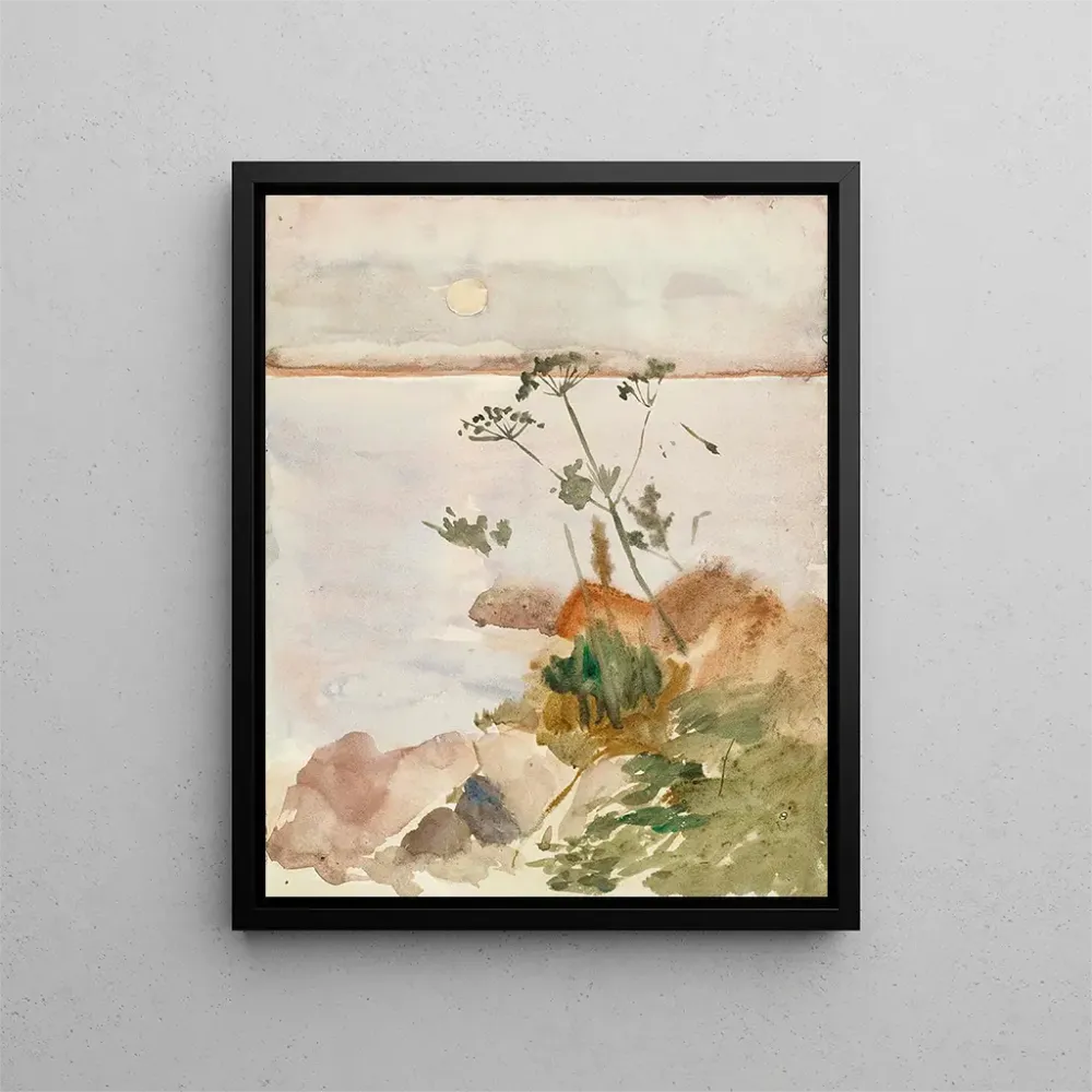 Maalaus Bord de mer au clair de lune - Albert Edelfelt | Taidetuloste
