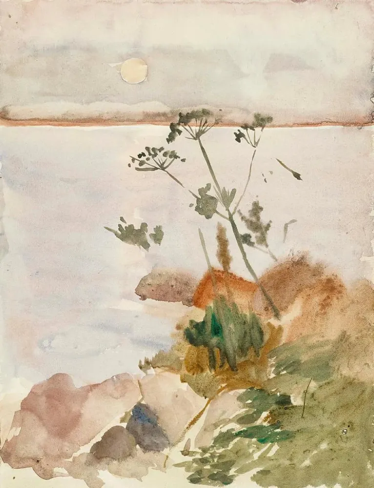 Maalaus Bord de mer au clair de lune - Albert Edelfelt | Taidetuloste