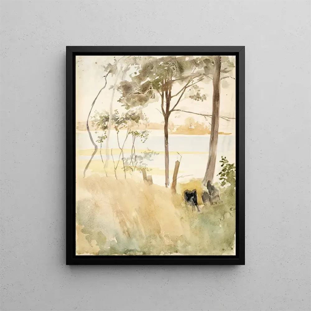 Maalaus Bord de mer à Haikko en automne - Albert Edelfelt | Taidetuloste
