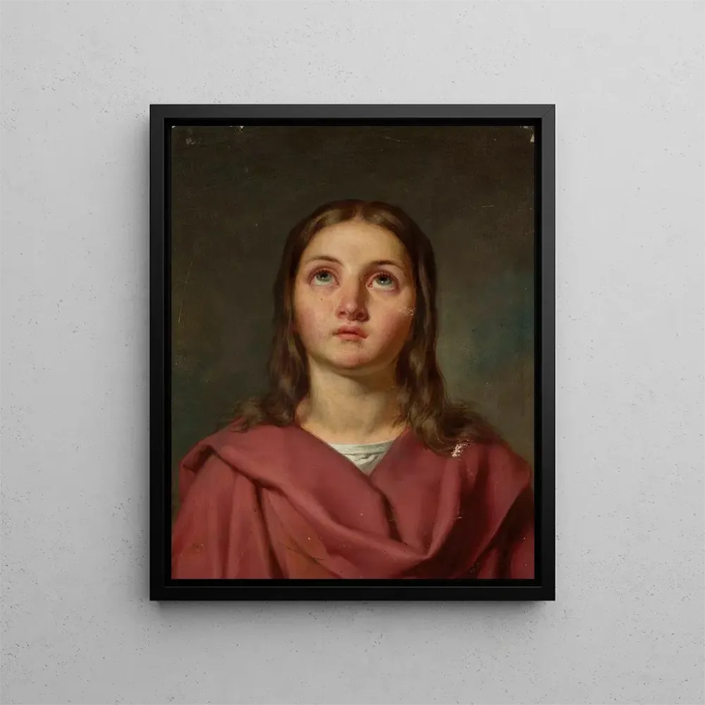 Maalaus Buste d'une jeune femme, Vierge Marie - Antoni Murzynowski | Taidetuloste