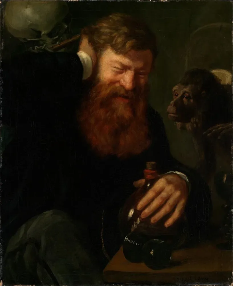 Maalaus Le Buveur - Albert Lang | Taidetuloste