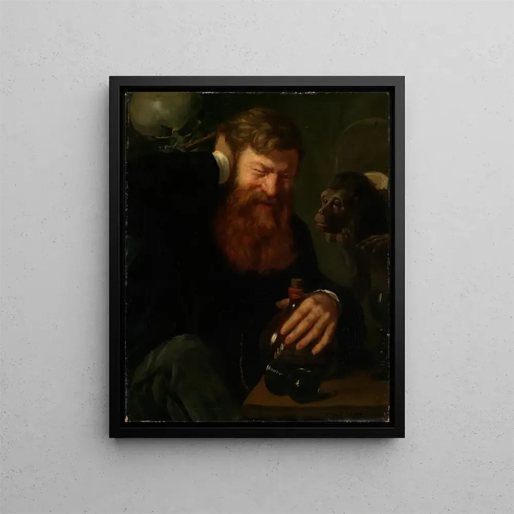 Maalaus Le Buveur - Albert Lang | Taidetuloste