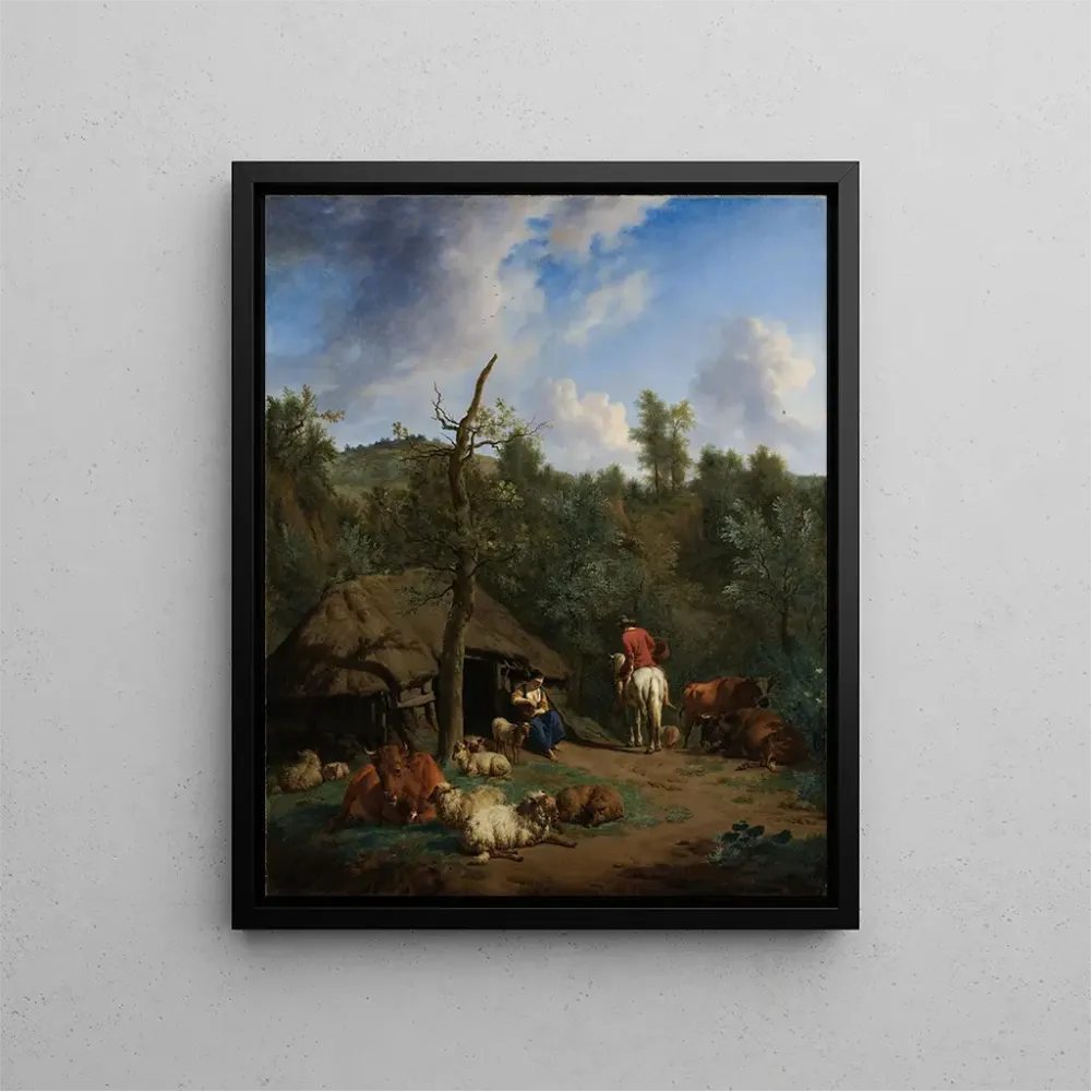 Maalaus La cabane - Adriaen van de Velde | Taidetuloste