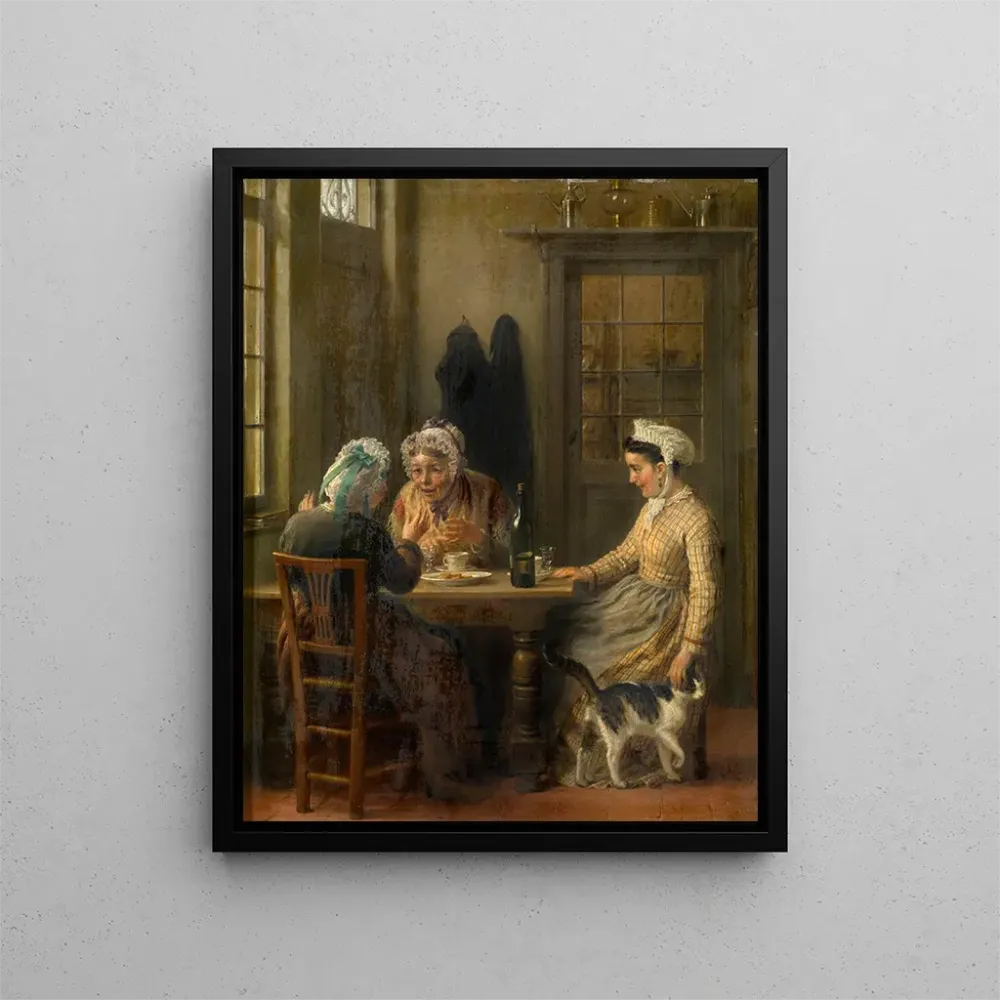 Maalaus Café de l'après-midi François - Antoine De Bruycker | Taidetuloste