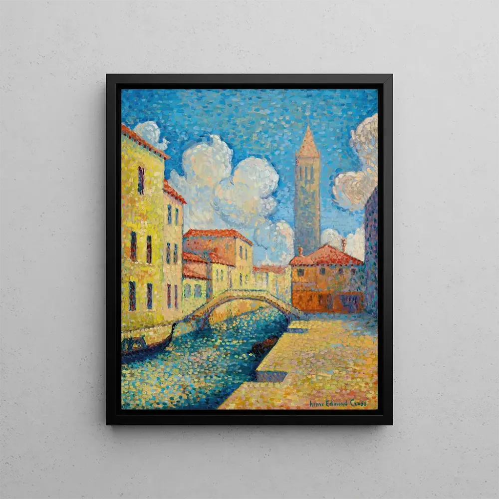 Maalaus Canal à Venise, Campo San Barnaba - Henri - Edmond Cross | Taidetuloste