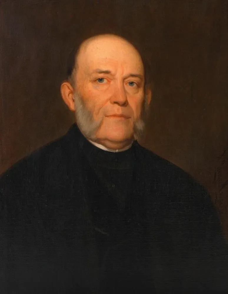 Maalaus Carl von Rokitansky Patologe Poliittinen ja filosofi - August Georg Mayer