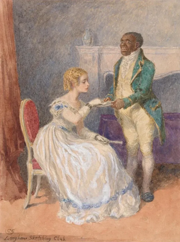 Maalaus La Carte de visite - Charles Green | Taidetuloste