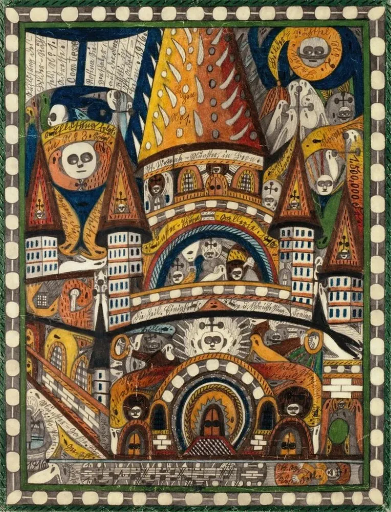 Maalaus Cathédrale Saint-Vincent de Berne - Adolf Wölfli | Taidetuloste