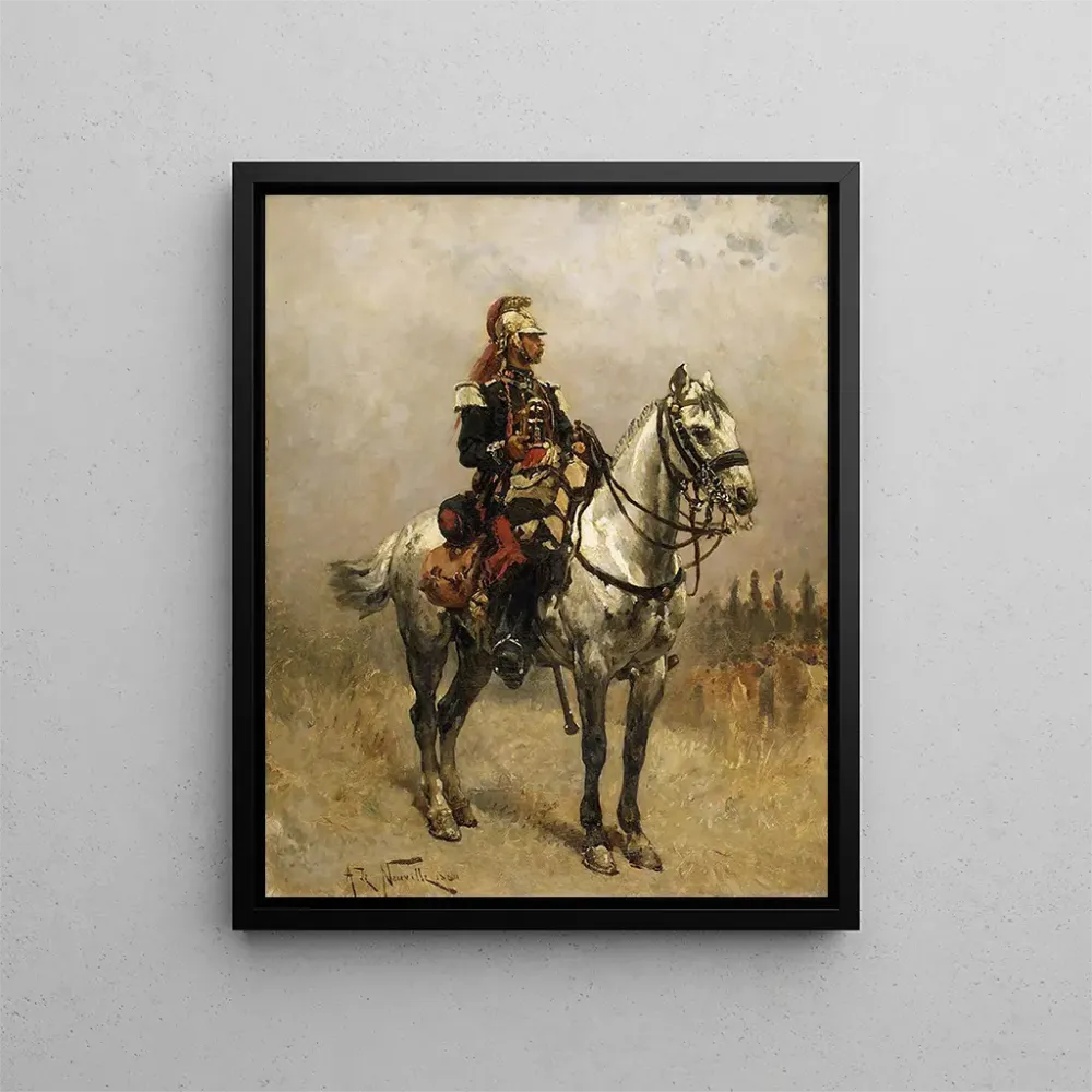 Maalaus Un cavalier - Alphonse Marie de Neuville | Taidetuloste