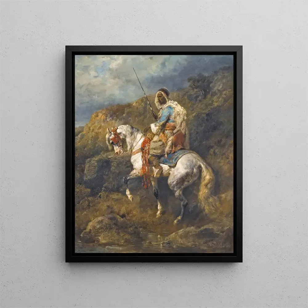 Maalaus Cavalier arabe - Adolf Schreyer | Taidetuloste