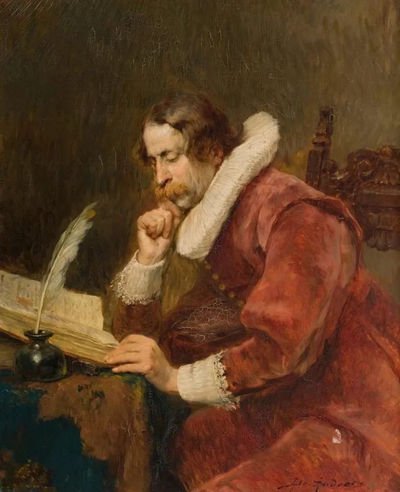 Maalaus Le Cavalier Scholar - Alex De Andreis | Taidetuloste