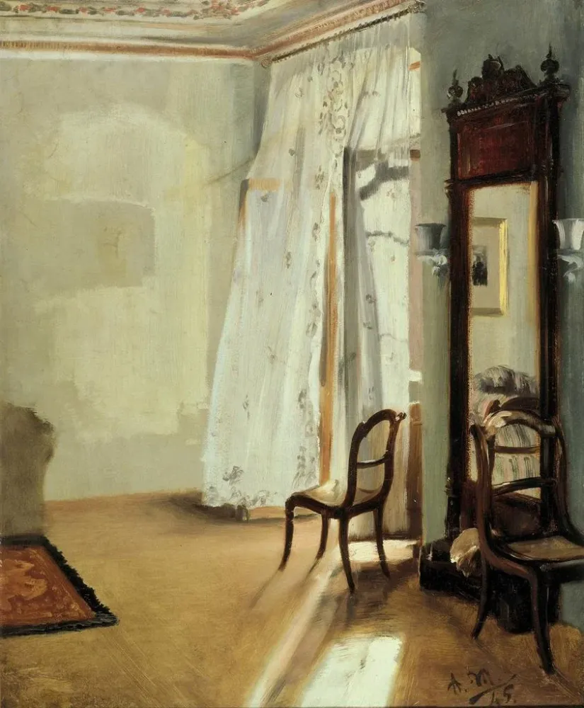 Maalaus La Chambre du Balcon - Adolph von Menzel | Taidetuloste