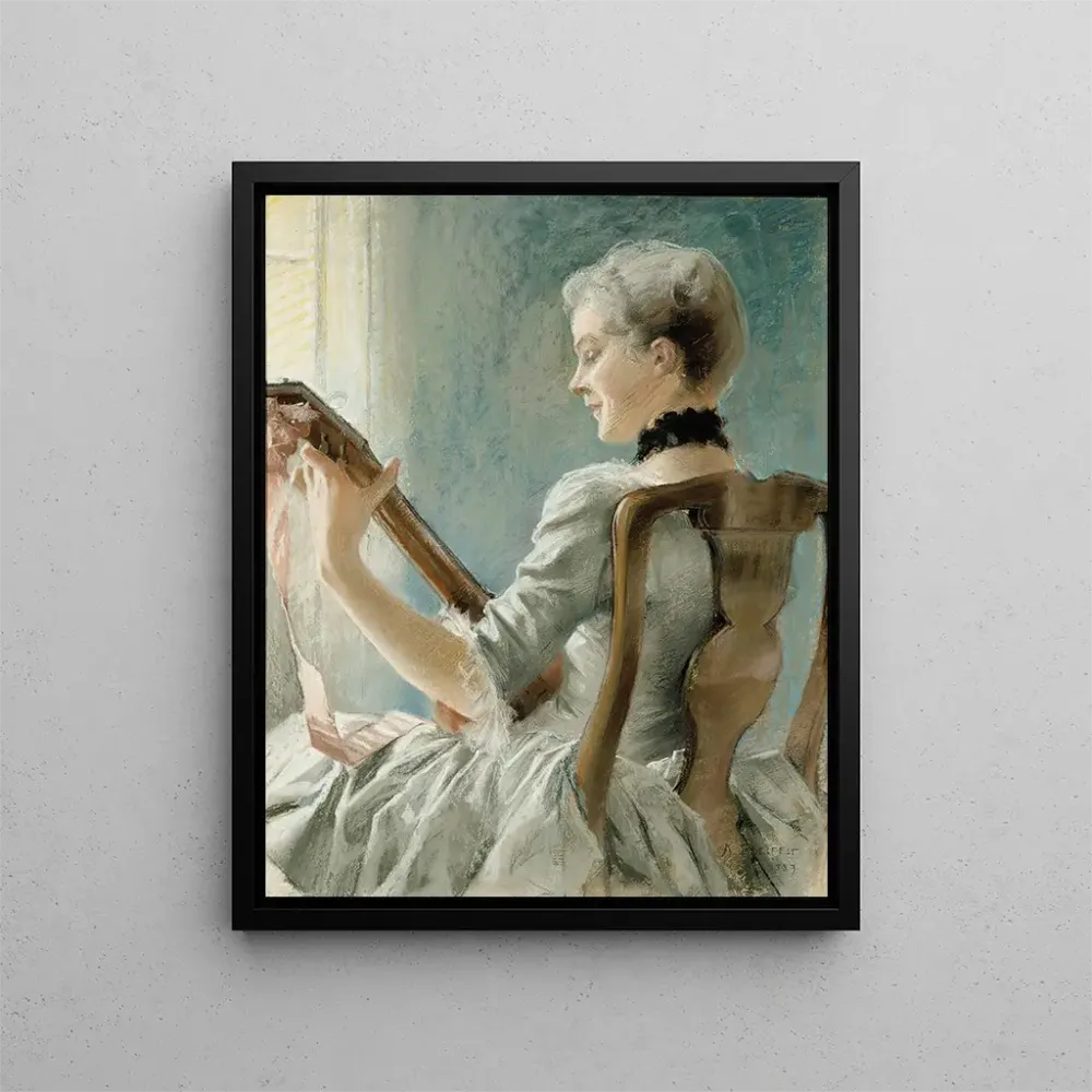 Maalaus La chanson du printemps de Dalin - Albert Edelfelt | Taidetuloste
