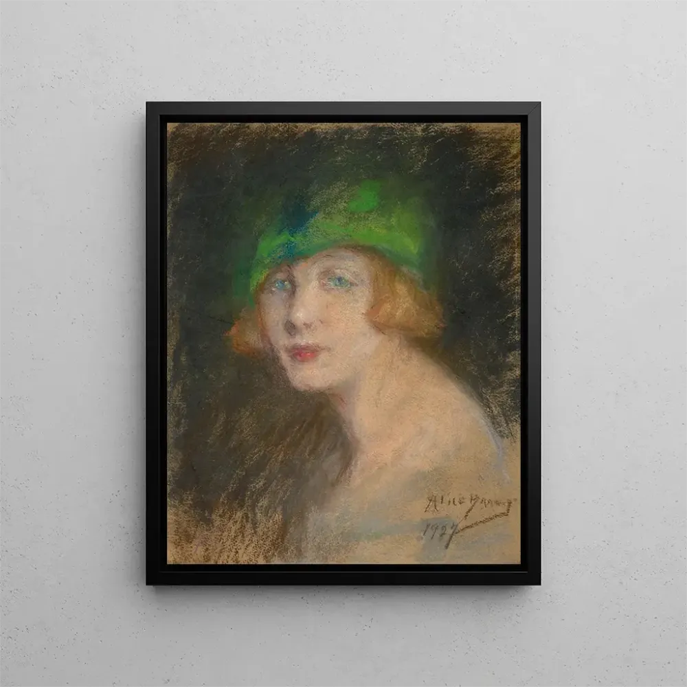 Maalaus Le chapeau vert - Alice Pike Barney | Taidetuloste