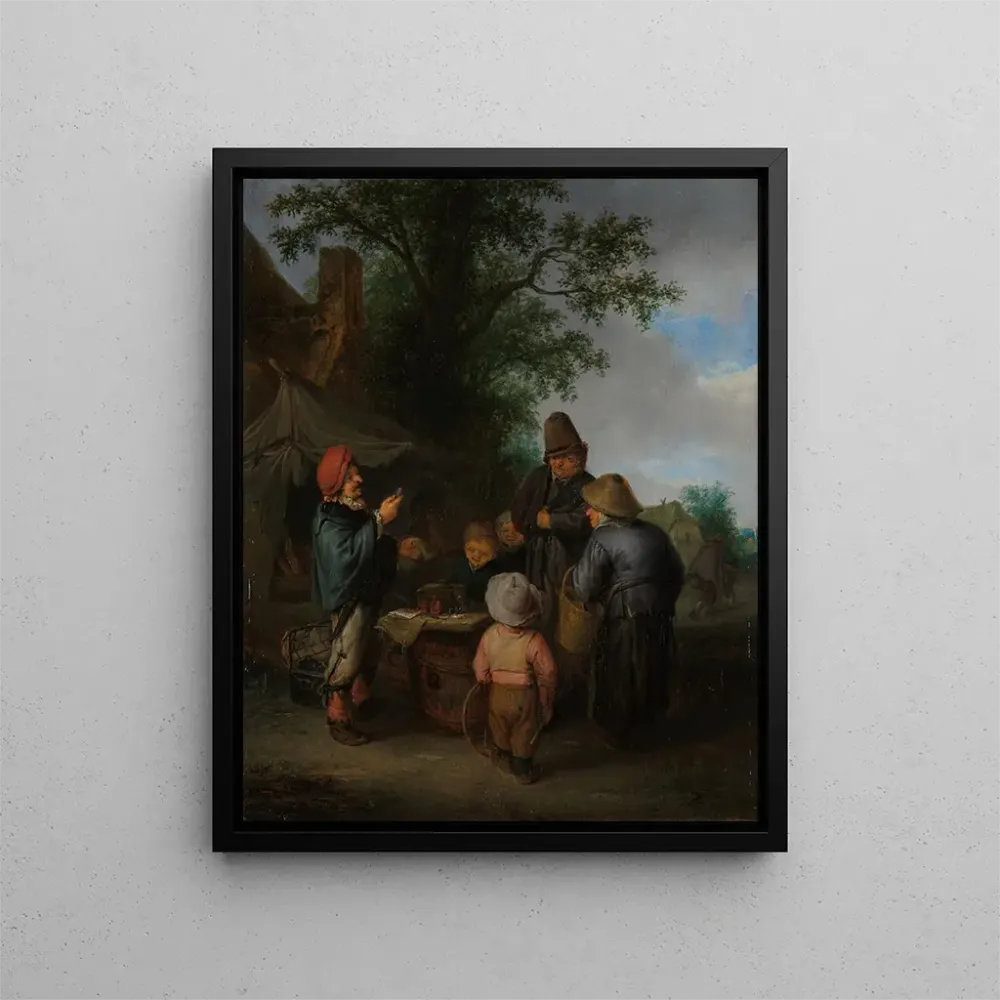Maalaus Le Charlatan - Adriaen van Ostade | Taidetuloste