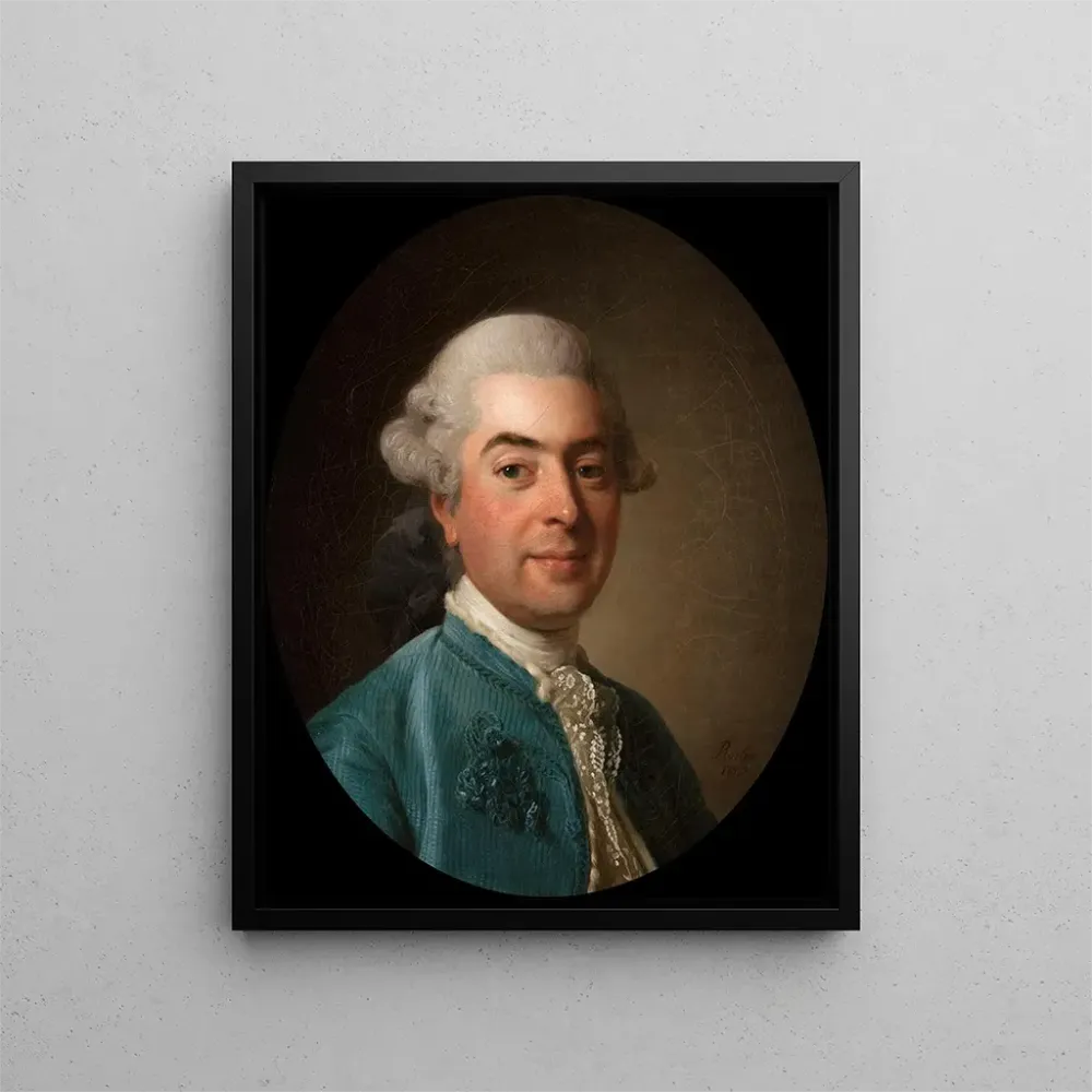 Maalaus Charles Marin de La Haye des Fossésin muotokuva, kuningas farmari 1736-1790 - Alexander Roslin | Taidetuloste