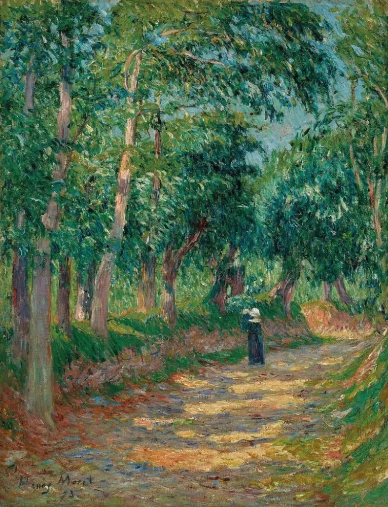Maalaus Chemin creux à Pont - Aven - Henry Moret | Taidetuloste