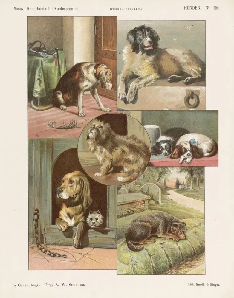 Maalaus Chiens - Emrik Binger | Taidetuloste