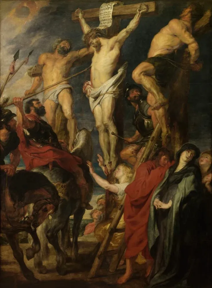 Maalaus Christ on Cross Le coup de lance - Antoine van Dyck | Taidetuloste