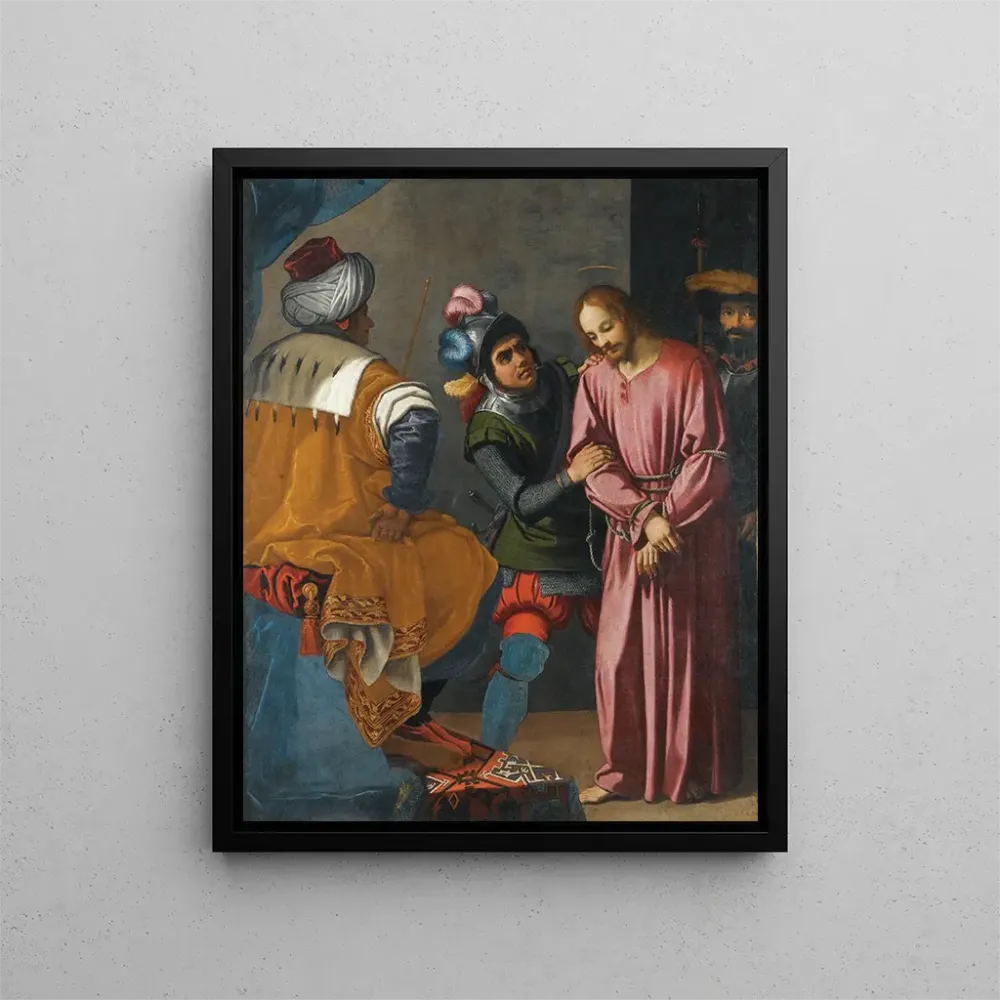 Maalaus Le Christ devant Pilate - Agostino Ciampelli | Taidetuloste
