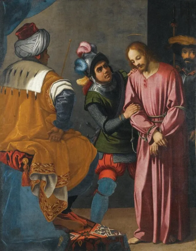 Maalaus Le Christ devant Pilate - Agostino Ciampelli | Taidetuloste