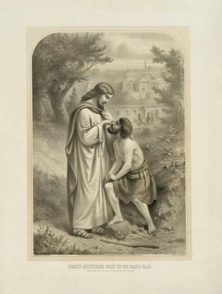 Maalaus Le Christ rendant la vue à l’aveugle - Armstrong Co | Taidetuloste