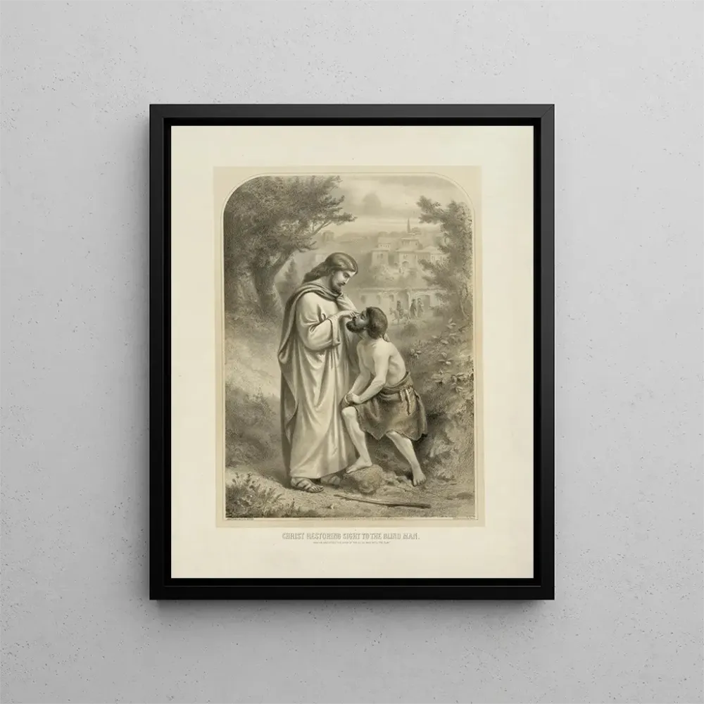 Maalaus Le Christ rendant la vue à l’aveugle - Armstrong Co | Taidetuloste