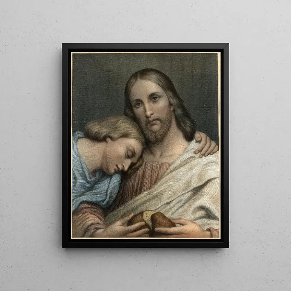 Maalaus Le Christ et saint Jean - Ary Scheffer | Taidetuloste