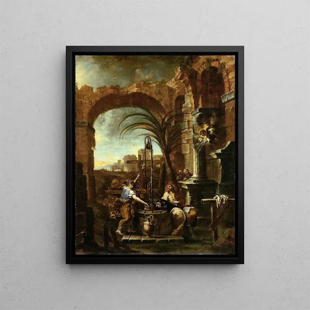 Maalaus Le Christ et la Samaritaine - Alessandro Magnasco | Taidetuloste