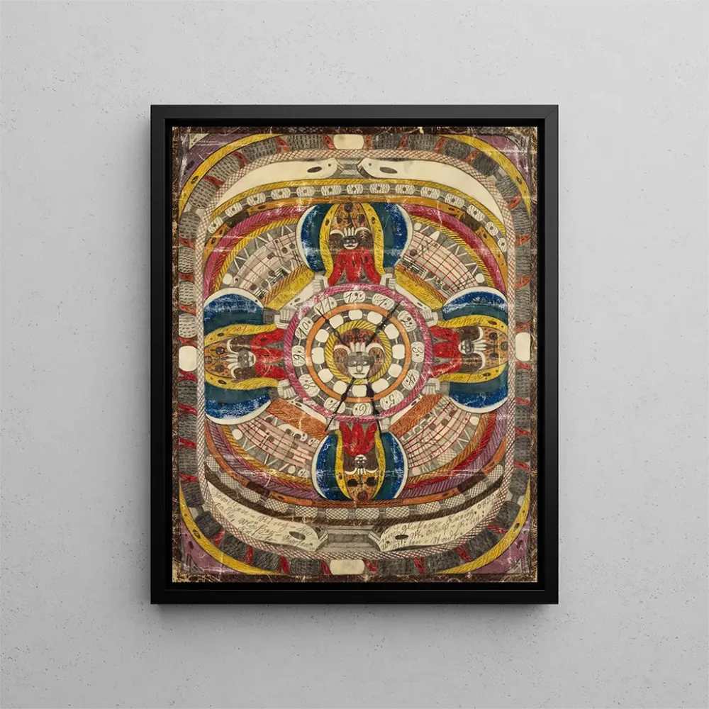 Maalaus ChrooslenRingKoralle MerRoosenKreuz und GlokenKreuz OttiliaWaldSkt AdolfRing RiisenStadt - Adolf Wölfli | Taidetul...