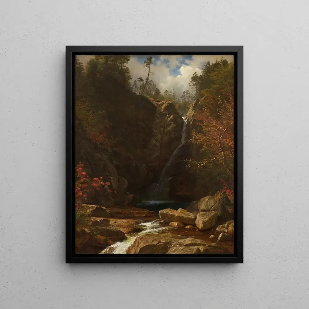 Maalaus Chutes de Glen Ellis - Albert Bierstadt | Taidetuloste