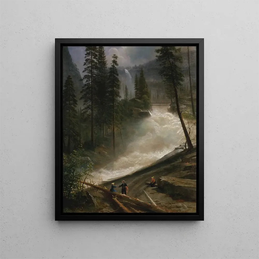 Maalaus Chutes du Nevada à Yosemite - Albert Bierstadt | Taidetuloste