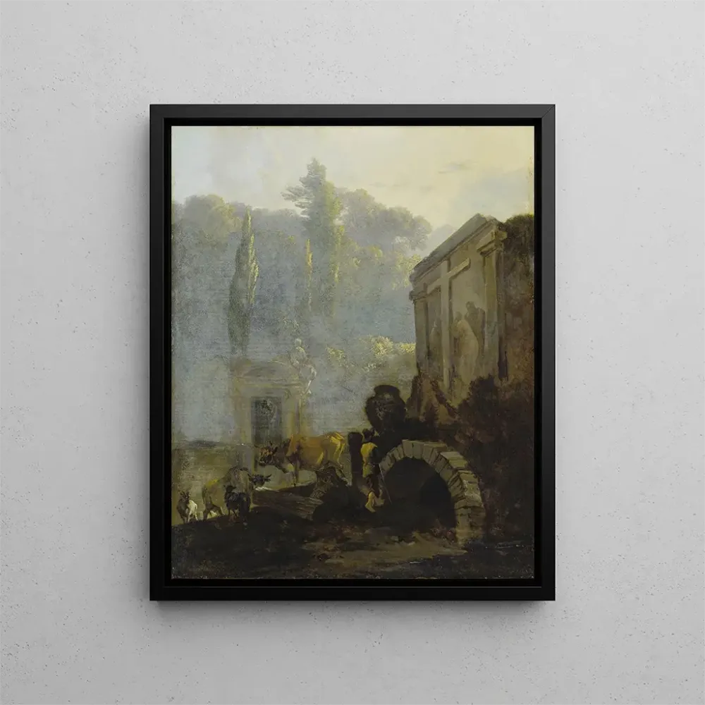 Maalaus Cimetière italien - Adam Pynacker | Taidetuloste