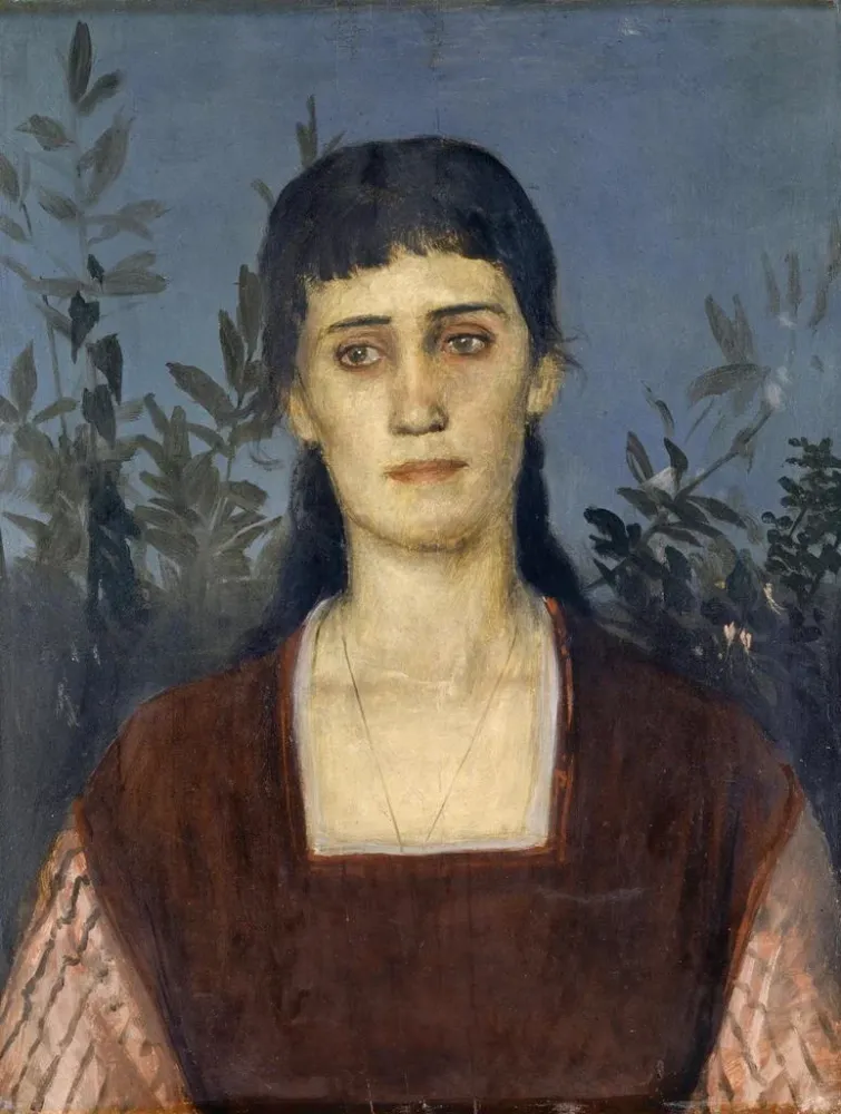 Maalaus Clara Bruckmann-Böcklinin, taiteilijan vanhimmasta tyttärestä - Arnold Böcklin | Taidetuloste