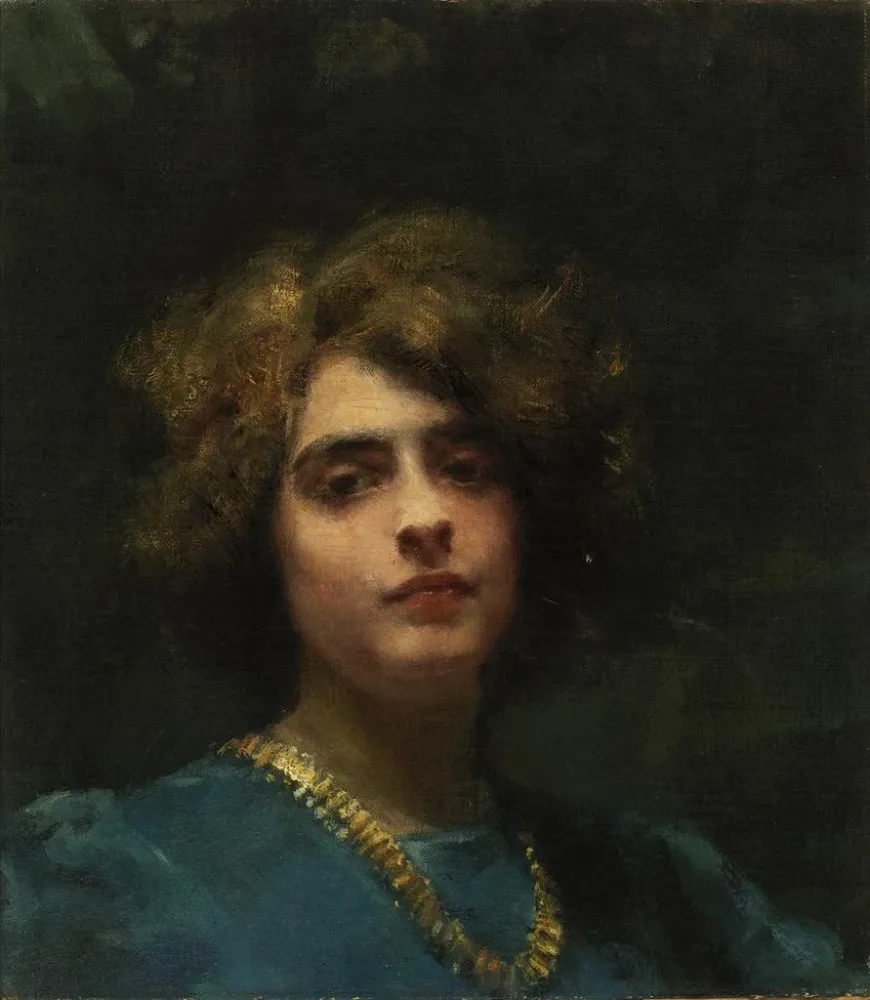 Maalaus Le collier - Alice Pike Barney | Taidetuloste