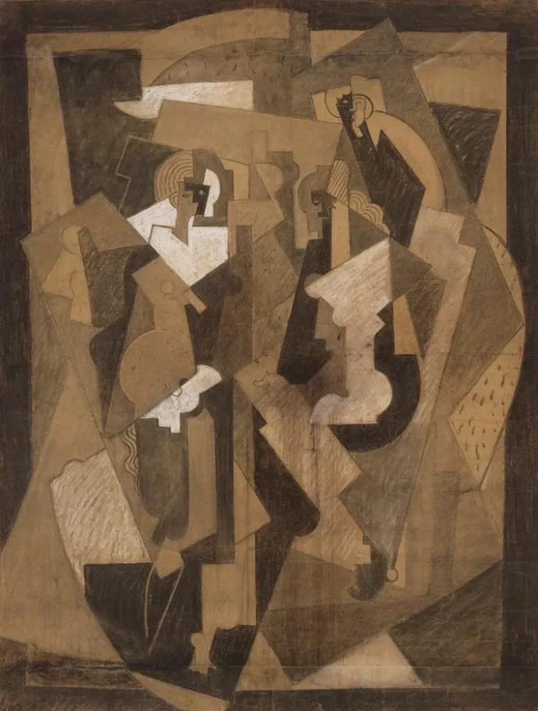 Maalaus Composition aux trois personnages - Albert Gleizes | Taidetuloste