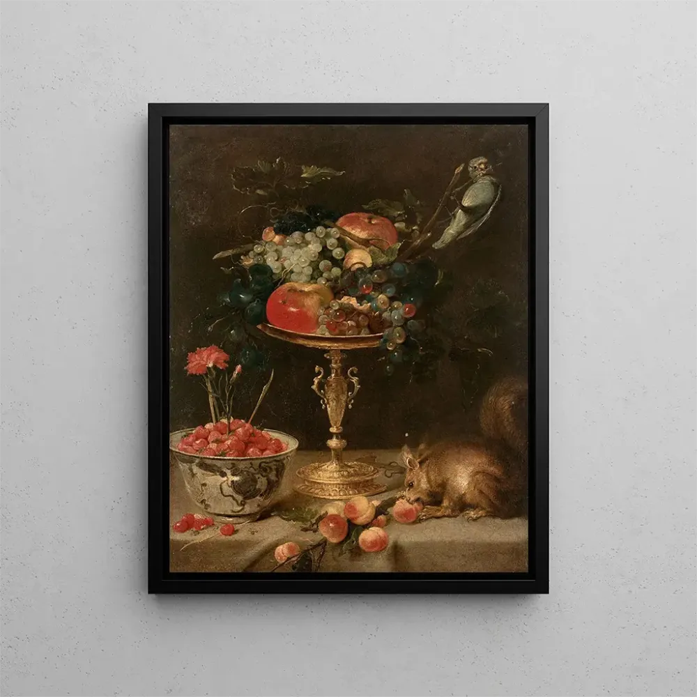 Maalaus Composition la tazza et l'écureuil - Frans Snyders | Taidetuloste