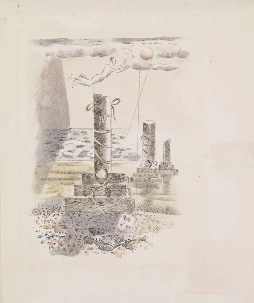 Maalaus Conception pour l'urne funéraire de la tristesse - Paul Nash | Taidetuloste