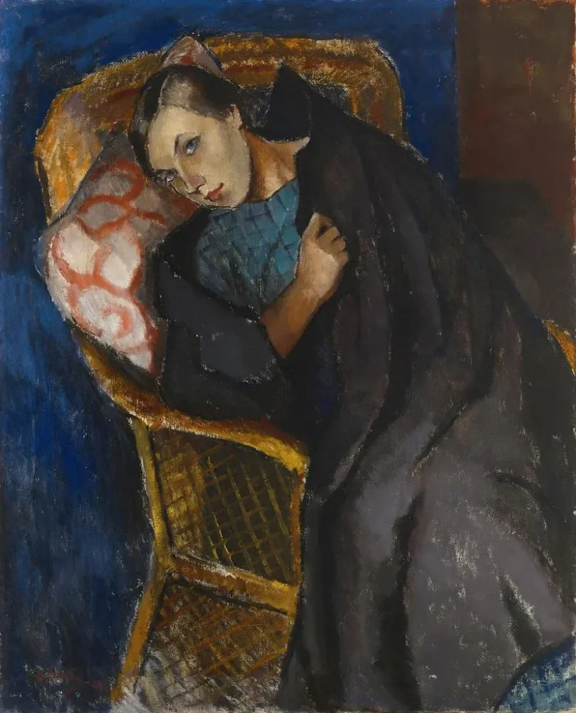 Maalaus Le convalescent - Alvar Cawén | Taidetuloste