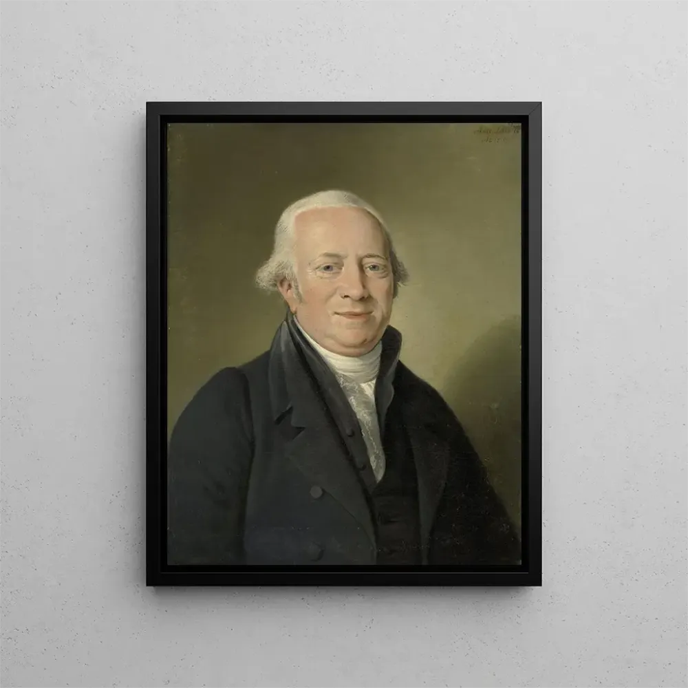 Maalaus Cornelis Sebille Roos 1754-1820 Amsterdam taidekauppias ja konservaattori Nationale KonstGalleryssä Huis ten Bosch...